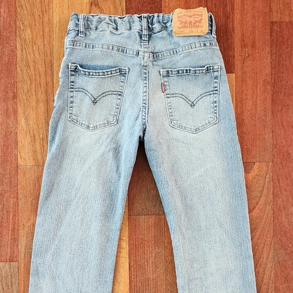 Levi's Boys Light Wash 514 Straight Jeans Size 12 Regular